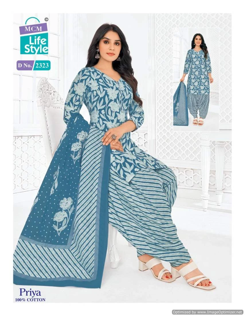 Mcm Lifestyle Priya Vol 23 Cambric Cotton Wholesale Salwar Suit Catalog — Wholesale Salwar Suits, Mcm  wholesale from Surat — view 8